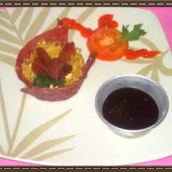 Indomie smoked beef panggang